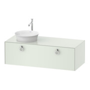 Duravit Waschtischunterschrank White Tulip 130x55cm, 1 AZ m G, Beck. li, we s-matt