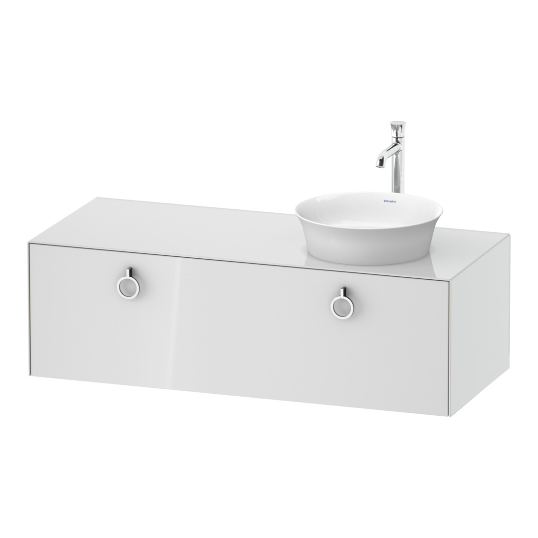 Duravit Waschtischunterschrank White Tulip 130x55cm, 1 AZ m Gr., Beck. re, we hgl