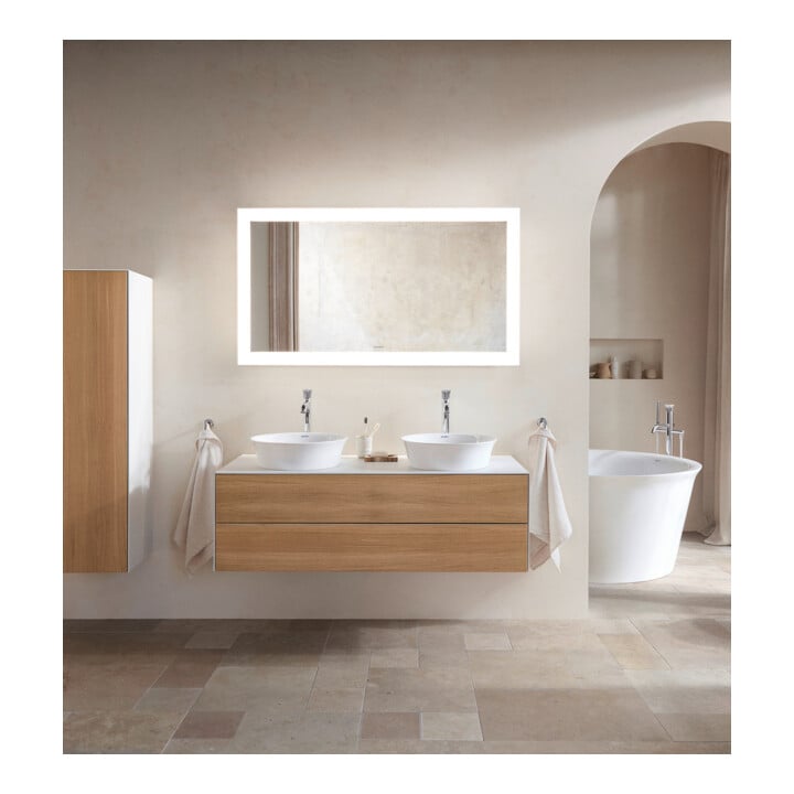 Duravit Waschtischunterschrank White Tulip 130x55cm, 2 La, B bs, E Nat no we s-matt