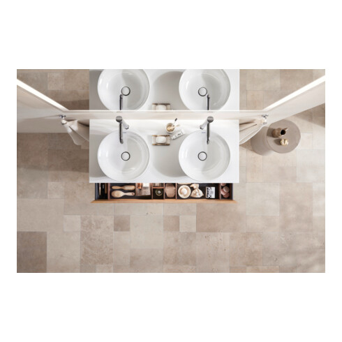 Duravit Waschtischunterschrank White Tulip 130x55cm, 2 La, B bs, E Nat no we s-matt