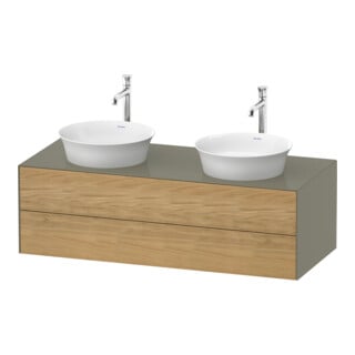 Duravit Waschtischunterschrank White Tulip 130x55cm, 2 La, B bs, E Nat StG hgl