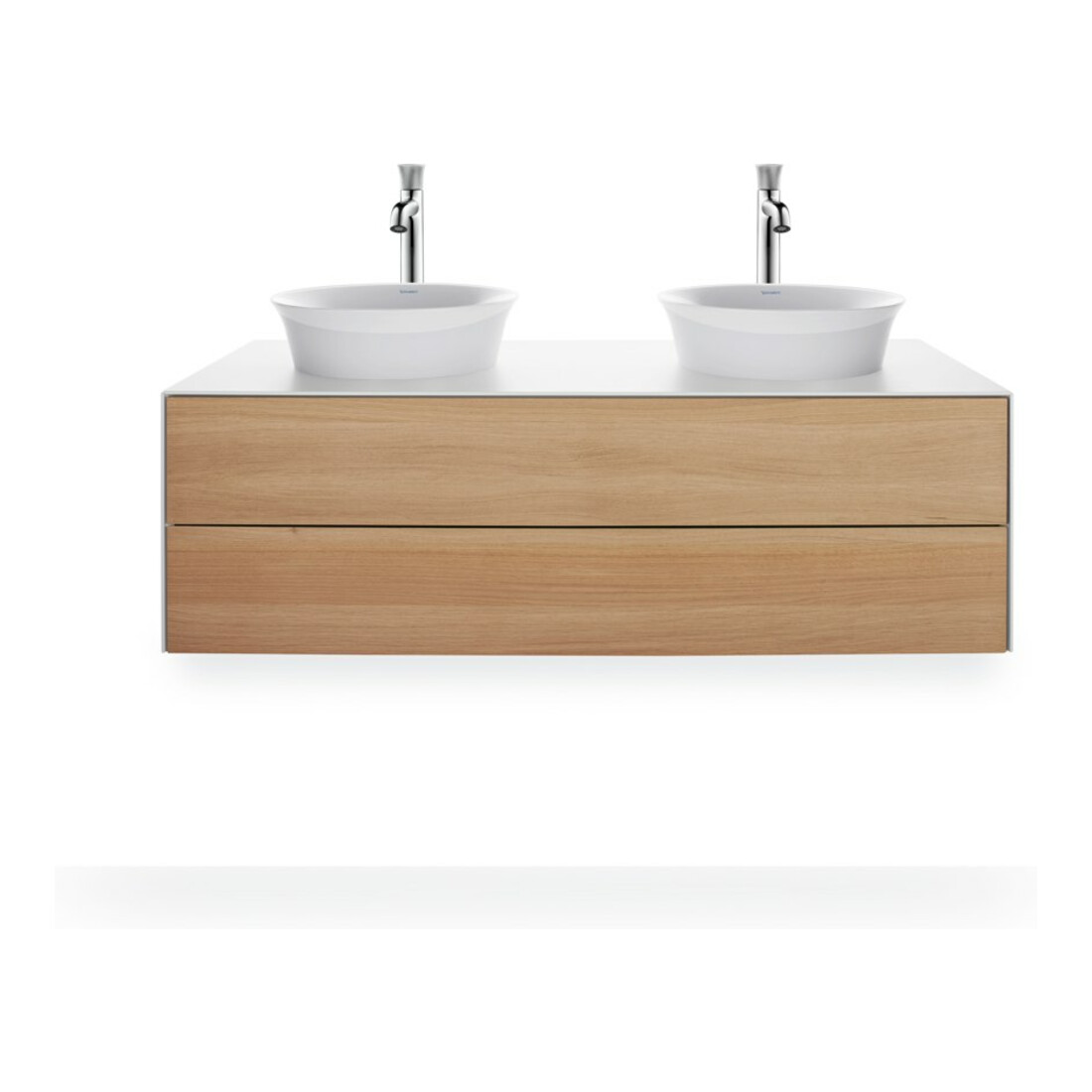 Duravit Waschtischunterschrank White Tulip 130x55cm, 2 La, B bs, E Nat w s-matt