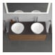 Duravit Waschtischunterschrank White Tulip 130x55cm, 2 La, B bs, US N gra s-matt
