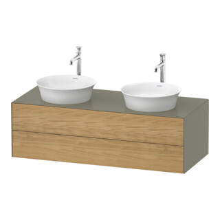 Duravit Waschtischunterschrank White Tulip 130x55cm, 2 La, E Nat StG g, k Ein/m Be