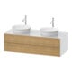 Duravit Waschtischunterschrank White Tulip 130x55cm, 2 La, E Nat w g, k Ein/m Be-1