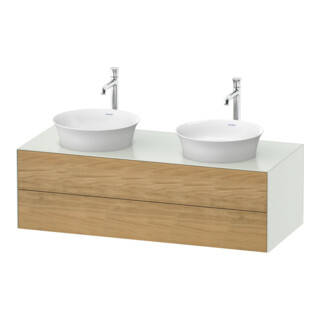 Duravit Waschtischunterschrank White Tulip 130x55cm, 2 La, E Nat w m, k Ein/m Be