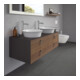 Duravit Waschtischunterschrank White Tulip 130x55cm, 2 La m G, B bs, US N gra m