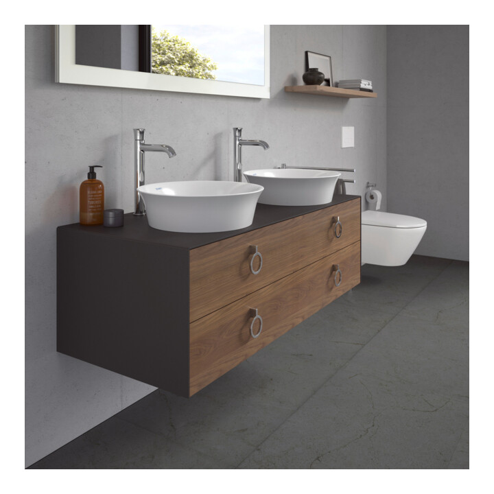 Duravit Waschtischunterschrank White Tulip 130x55cm, 2 La m G, B bs, US N gra m