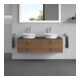Duravit Waschtischunterschrank White Tulip 130x55cm, 2 La m G, B bs, US N gra m