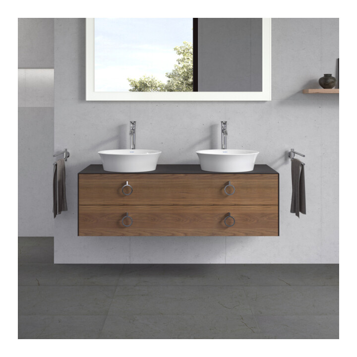 Duravit Waschtischunterschrank White Tulip 130x55cm, 2 La m G, B bs, US N gra m
