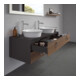 Duravit Waschtischunterschrank White Tulip 130x55cm, 2 La m G, B bs, US N gra m