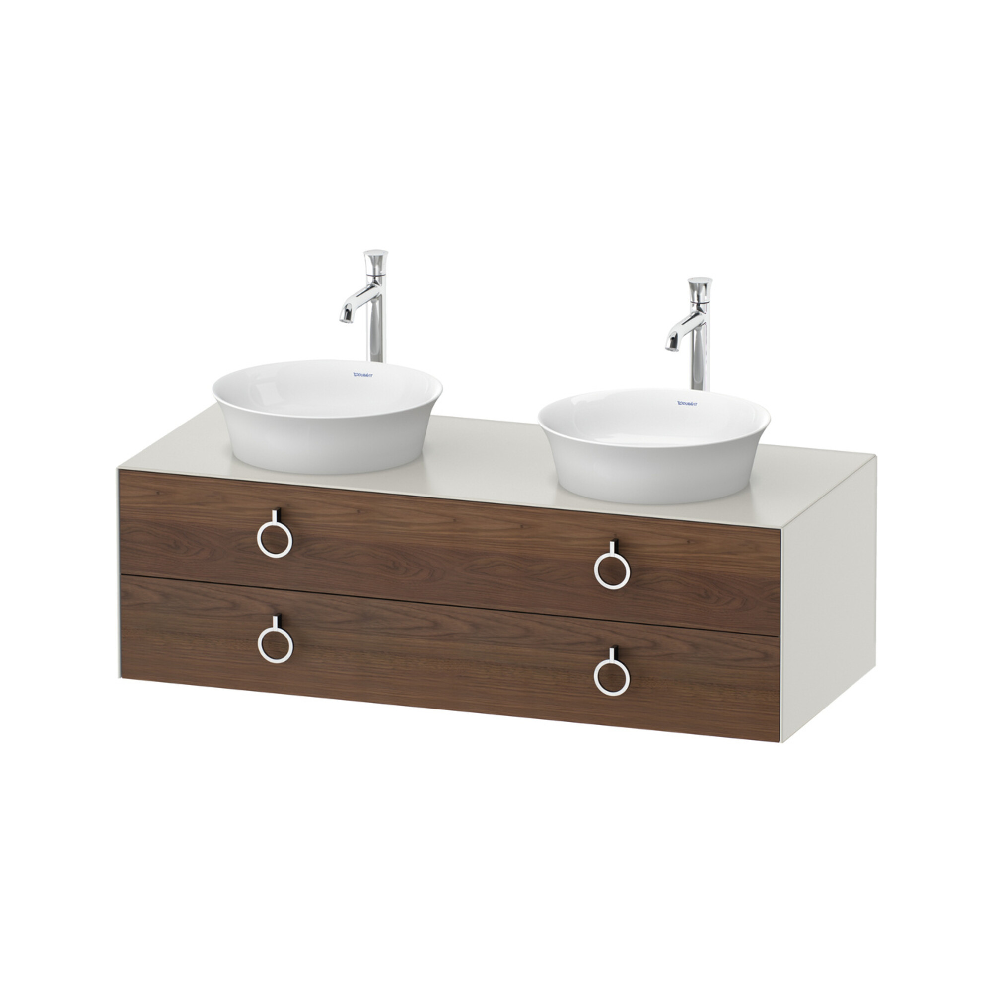 Duravit Waschtischunterschrank White Tulip 130x55cm, 2 La m G, B bs, US N no w m