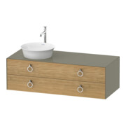 Duravit Waschtischunterschrank White Tulip 130x55cm, 2 La m G, B l, E Nat StG hgl
