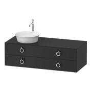 Duravit Waschtischunterschrank White Tulip 130x55cm, 2 La m G, B li, graph s-matt-1