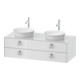 Duravit Waschtischunterschrank White Tulip 130x55cm, 2 La m G, Beck. beids., we hgl