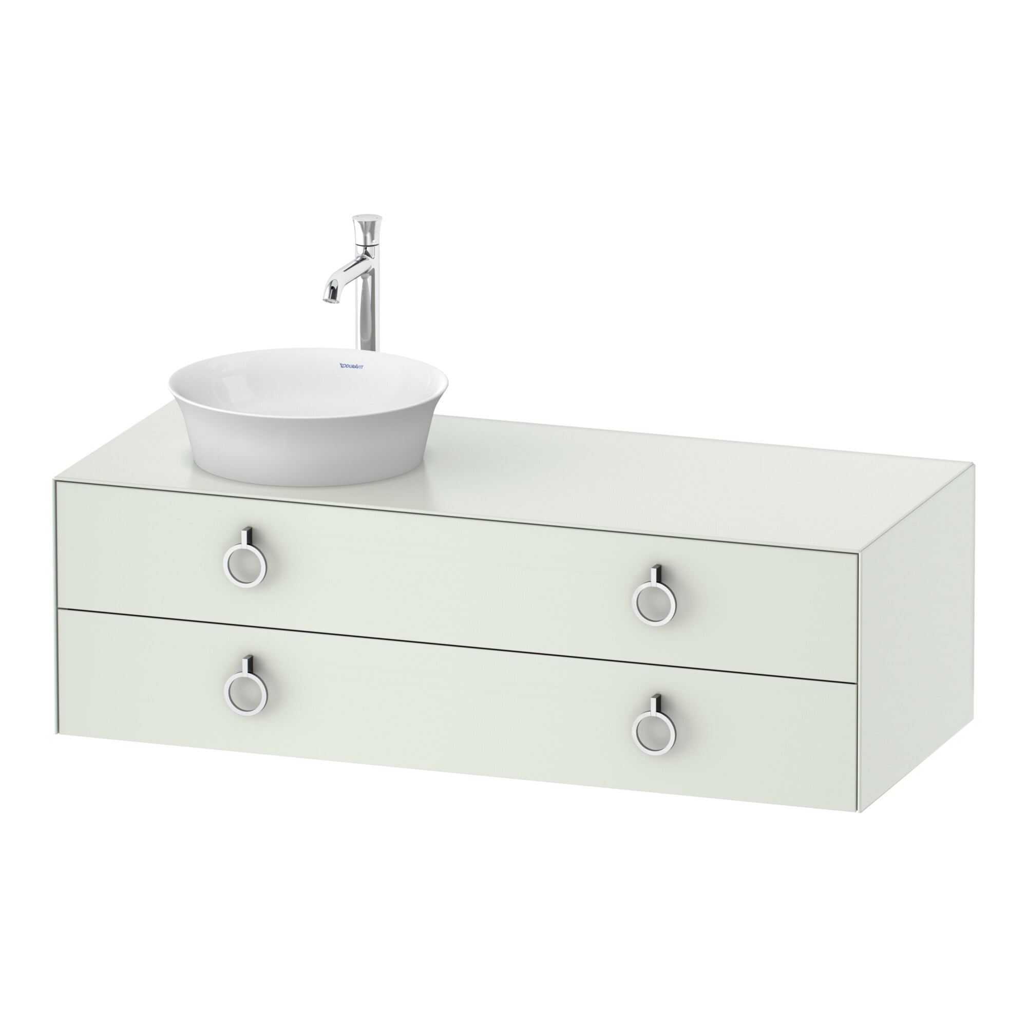 Duravit Waschtischunterschrank White Tulip 130x55cm, 2 La m G, Beck. li, we s-matt