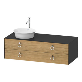Duravit Waschtischunterschrank White Tulip 130x55cm, B L, E N gra m, k Ein/m Be