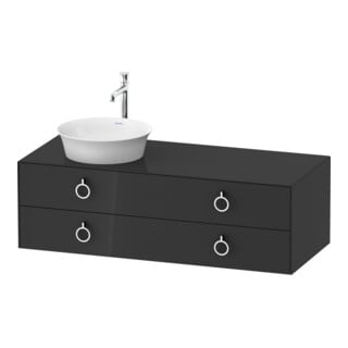 Duravit Waschtischunterschrank White Tulip 130x55cm, B L, gr g, k Ein/m Beleuchtung