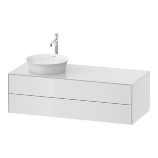Duravit Waschtischunterschrank White Tulip 130x55cm, B L, w g, k Ein/m Beleuchtung
