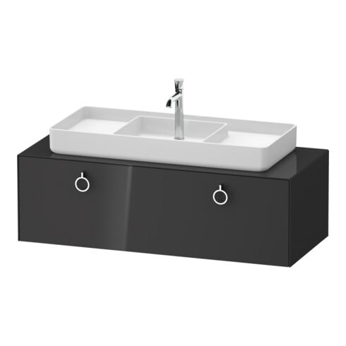 Duravit Waschtischunterschrank White Tulip 130x55cm, B m, gr g, k Ein/m Beleuchtung