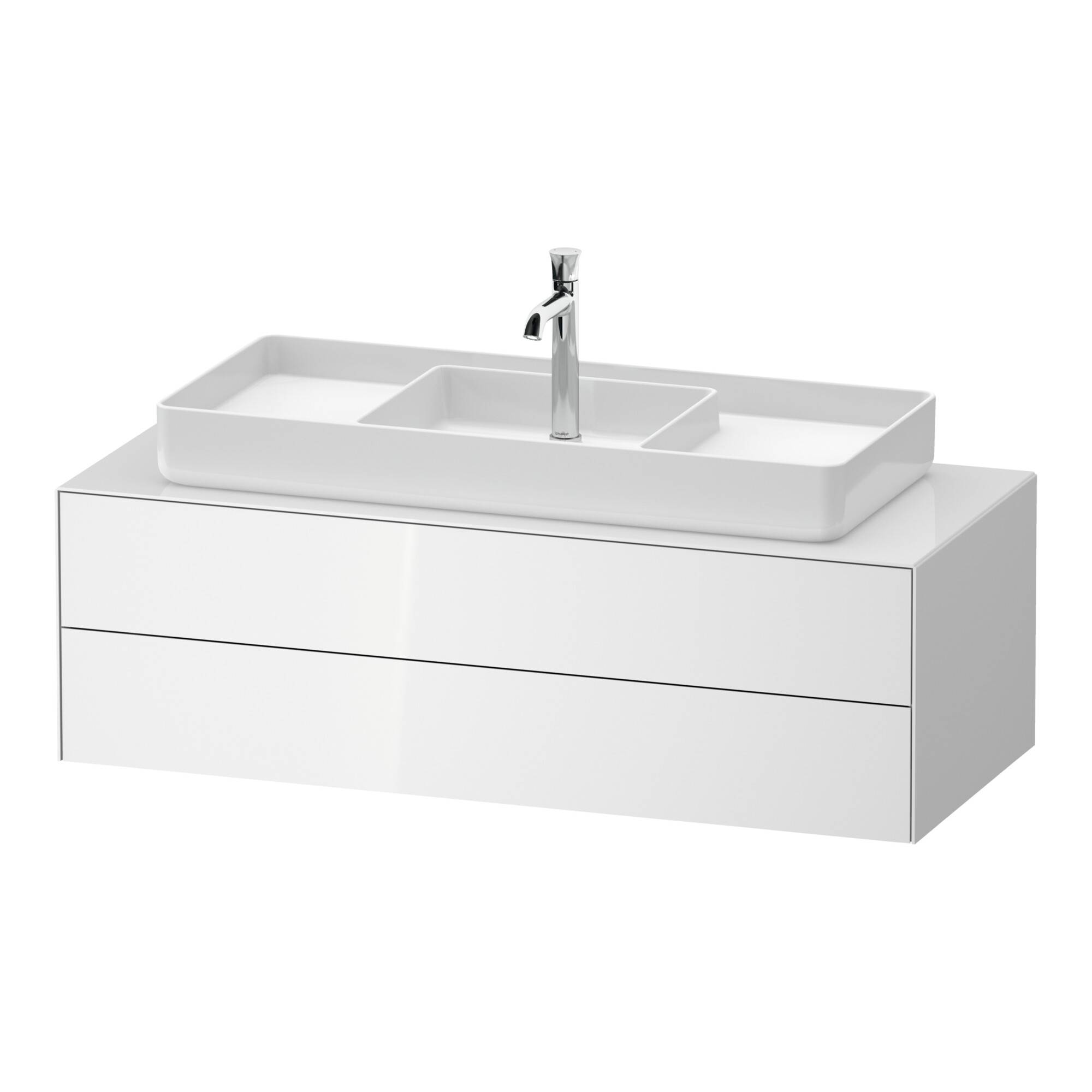 Duravit Waschtischunterschrank White Tulip 130x55cm, B m, w g, k Ein/m Beleuchtung