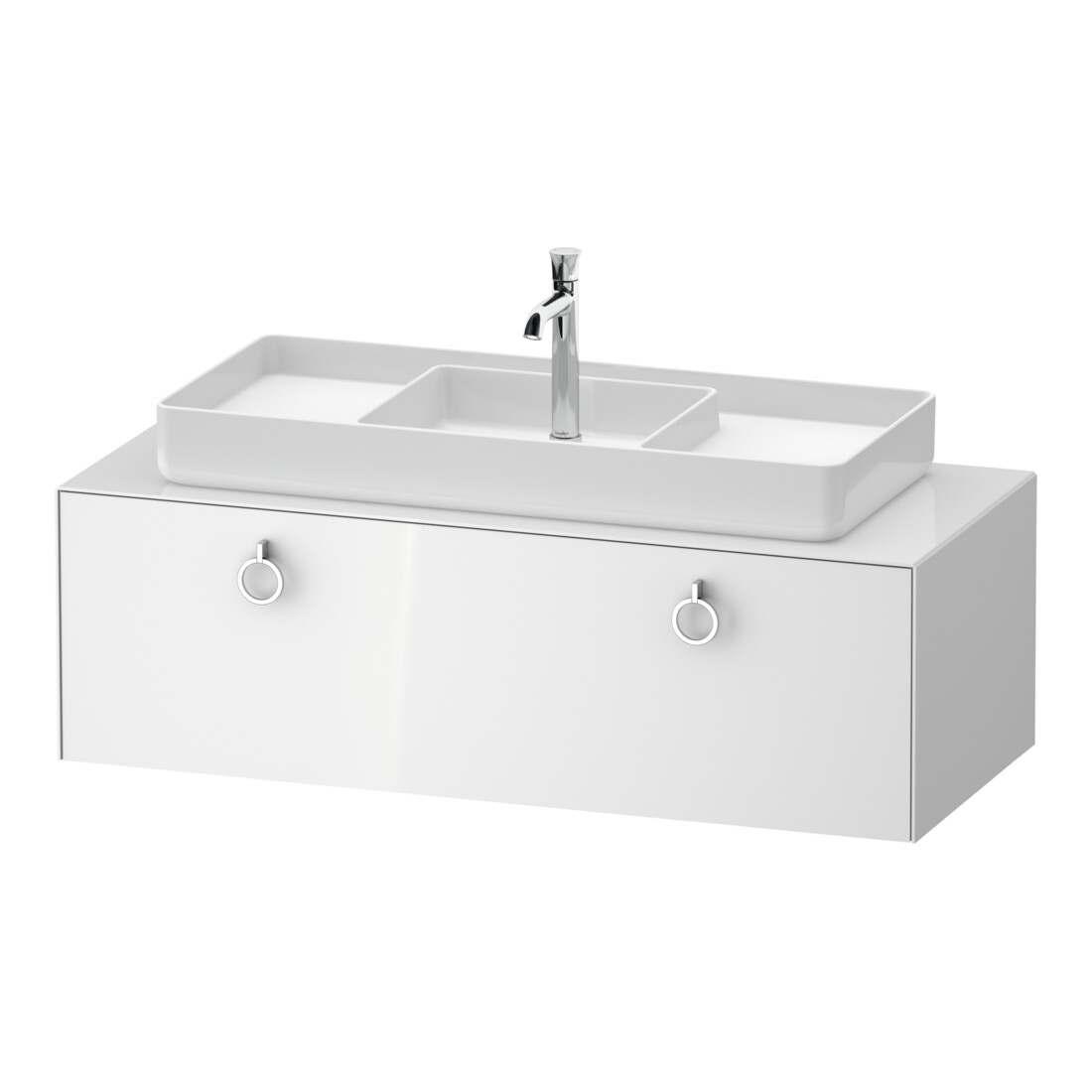 Duravit Waschtischunterschrank White Tulip 130x55cm, B m, w g, k Ein/m Beleuchtung
