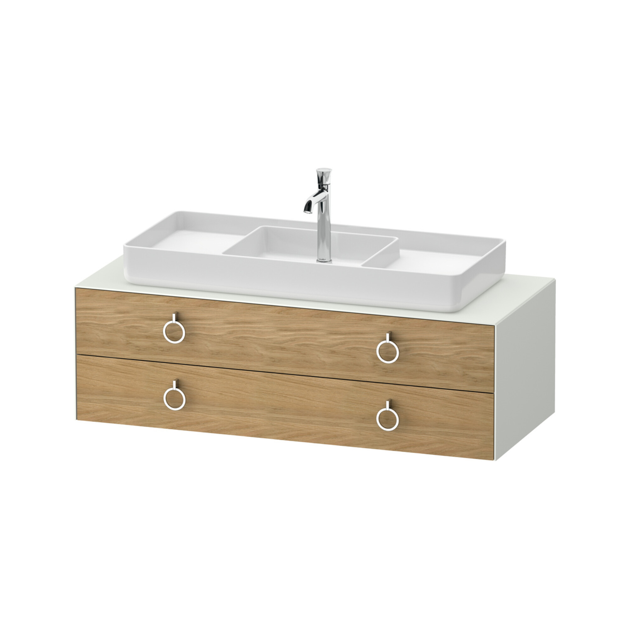 Duravit Waschtischunterschrank White Tulip 130x55cm, B mi, E Nat w m, k Ein/m Be