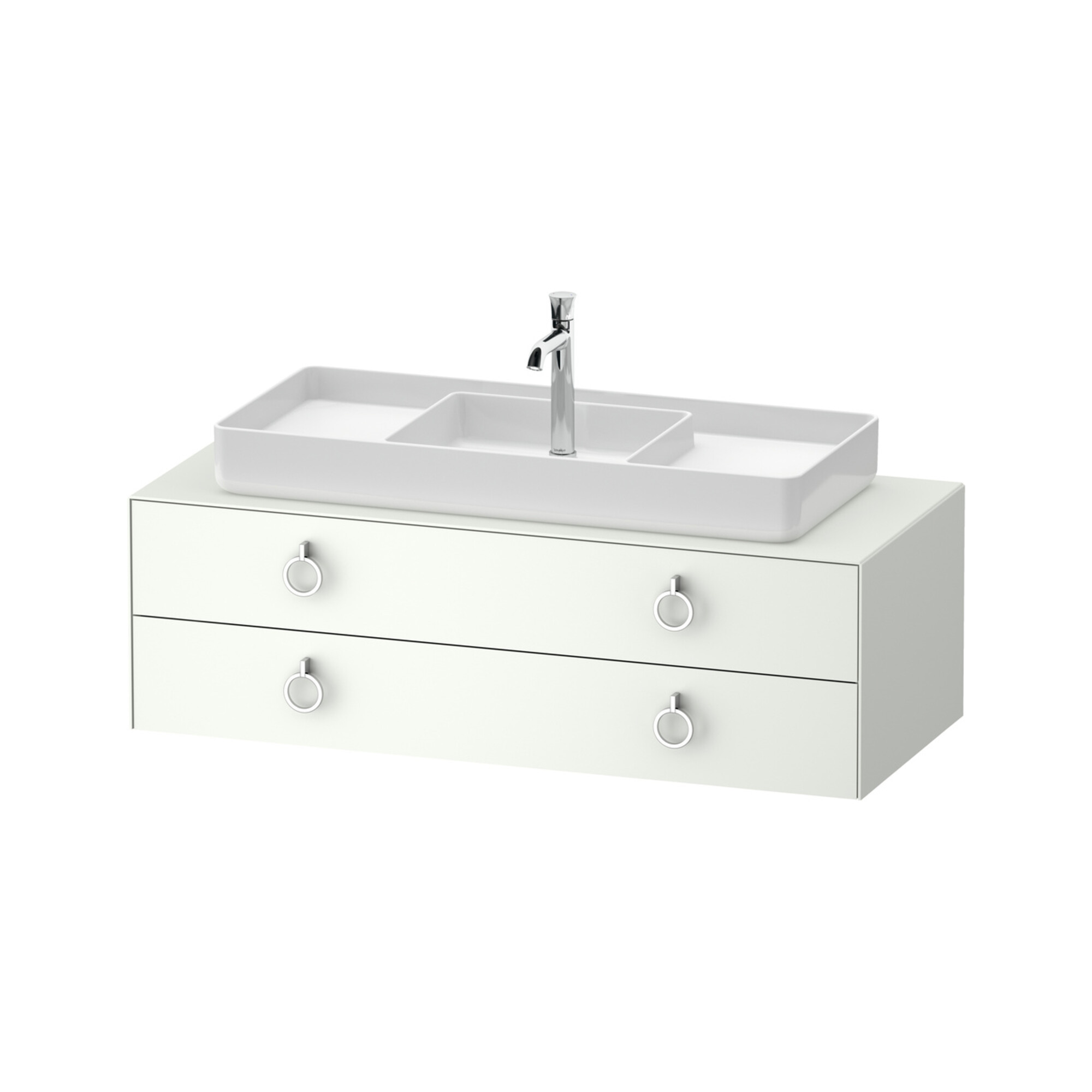 Duravit Waschtischunterschrank White Tulip 130x55cm, B mi, w m, k Ein/m Beleuchtung