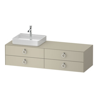 Duravit Waschtischunterschrank White Tulip 160x55cm, B L, T m, k Ein/o Beleuchtung