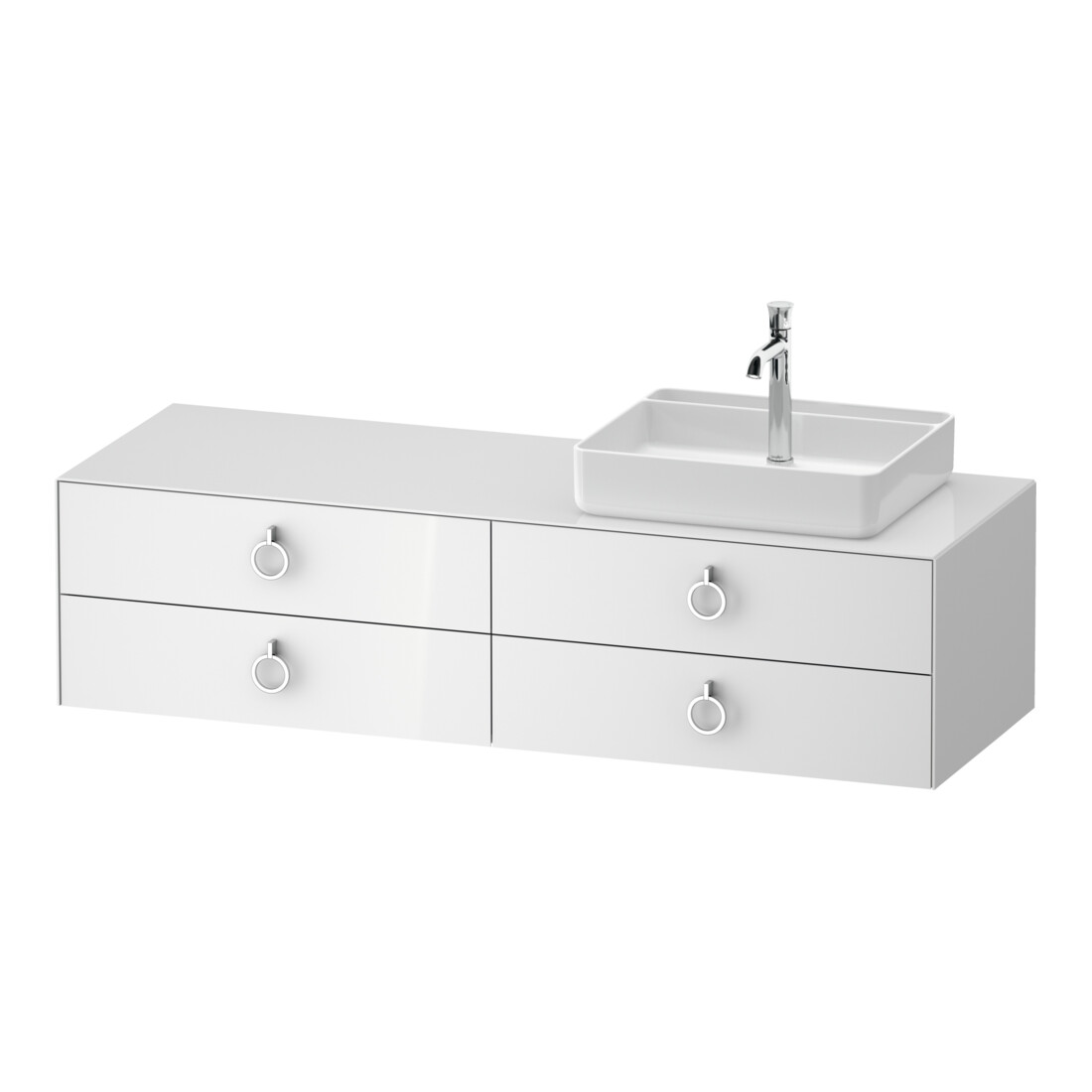 Duravit Waschtischunterschrank White Tulip 160x55cm, B R, w g, k Ein/m Beleuchtung