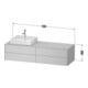 Duravit Waschtischunterschrank White Tulip 160x55cm, Be R, US N gra sm, k Ei/m IB