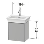 Duravit Waschtischunterschrank White Tulip 38,4x29,8cm, 1 T, An R, E N StG hgl-4