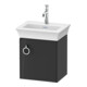 Duravit Waschtischunterschrank White Tulip 38,4x29,8cm, 1 T m G, An re, graph hgl-1
