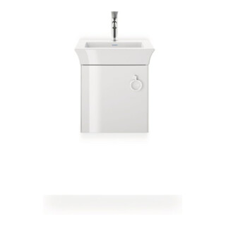 Duravit Waschtischunterschrank White Tulip 38,4x29,8cm, 1 T m G, Anschl li, we hgl