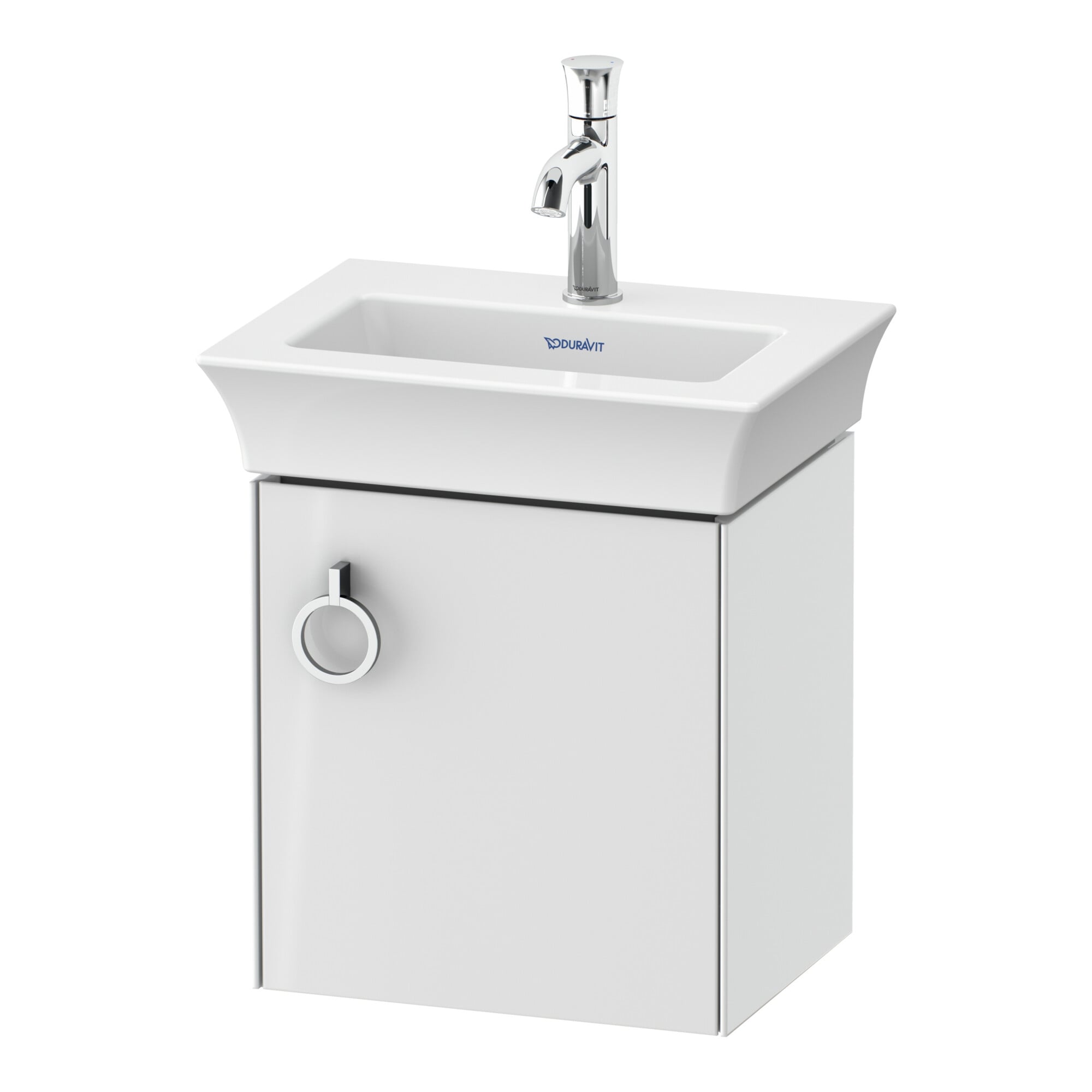 Duravit Waschtischunterschrank White Tulip 38,4x29,8cm, 1 T m G, Anschl re, we hgl