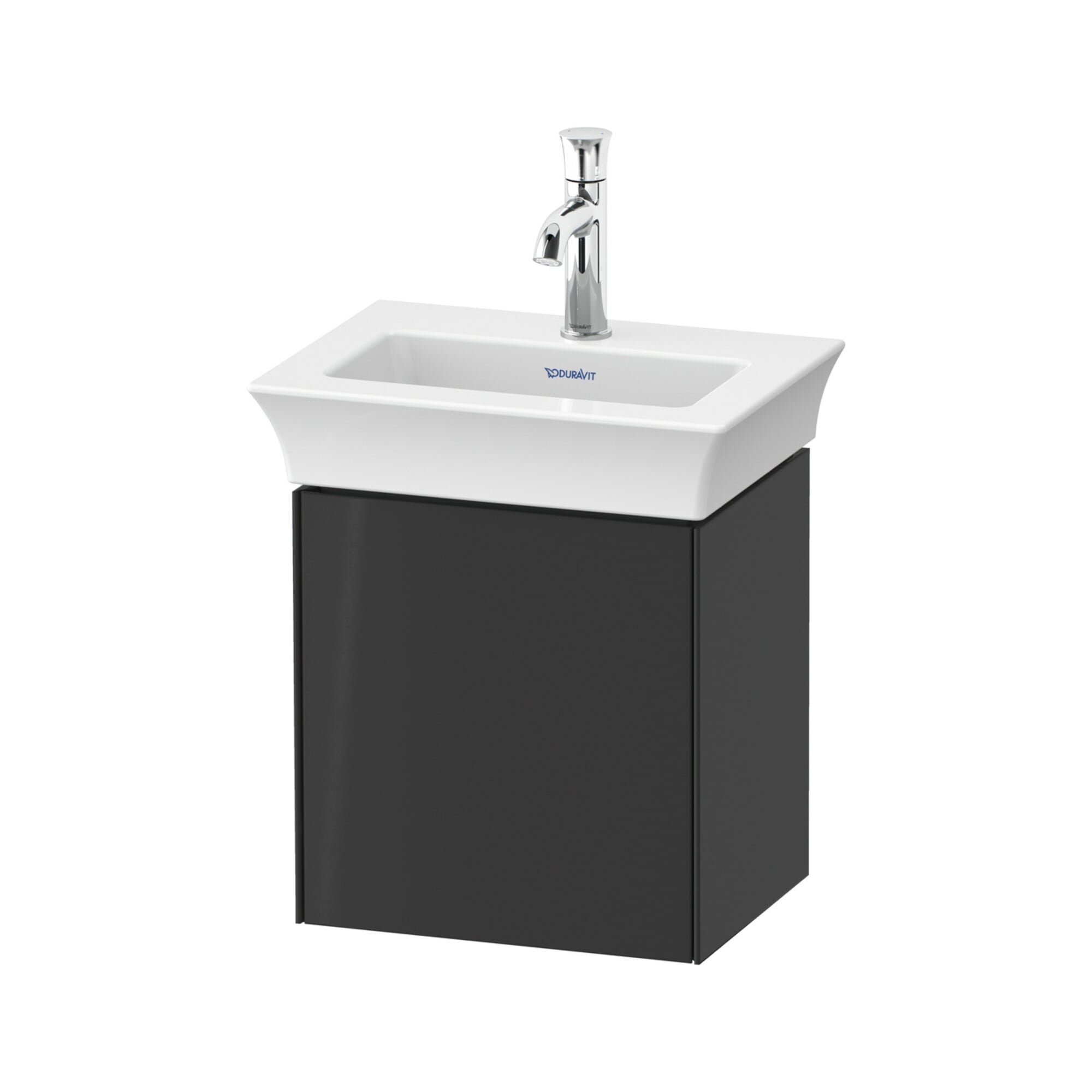Duravit Waschtischunterschrank White Tulip 38,4x29,8cm, 1 Tür, Anschl li, graph hgl