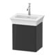 Duravit Waschtischunterschrank White Tulip 38,4x29,8cm, 1 Tür, Anschl re, graph hgl
