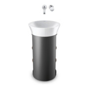 Duravit Waschtischunterschrank White Tulip 41x41x75cm, 2 Holzf.-B, US N mas/gra hgl
