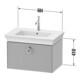 Duravit Waschtischunterschrank White Tulip 68,4x45,8cm, E N m/gra m, 1 AZ m G, wh