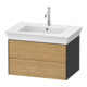 Duravit Waschtischunterschrank White Tulip 68,4x45,8cm, E Nat gra m, 2 La, wandhängend-1