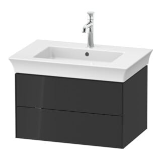 Duravit Waschtischunterschrank White Tulip 68,4x45,8cm, graph hgl, 2 Schubk., wandhängend
