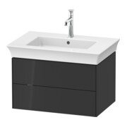 Duravit Waschtischunterschrank White Tulip 68,4x45,8cm, graph hgl, 2 Schubk., wandhängend