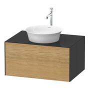 Duravit Waschtischunterschrank White Tulip 80x55cm, E N m/gra g, 1 AZ, 1 Pl, wandhängend