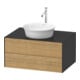 Duravit Waschtischunterschrank White Tulip 80x55cm, E N m/gra g, 2 La, 1 Pl, wandhängend-1