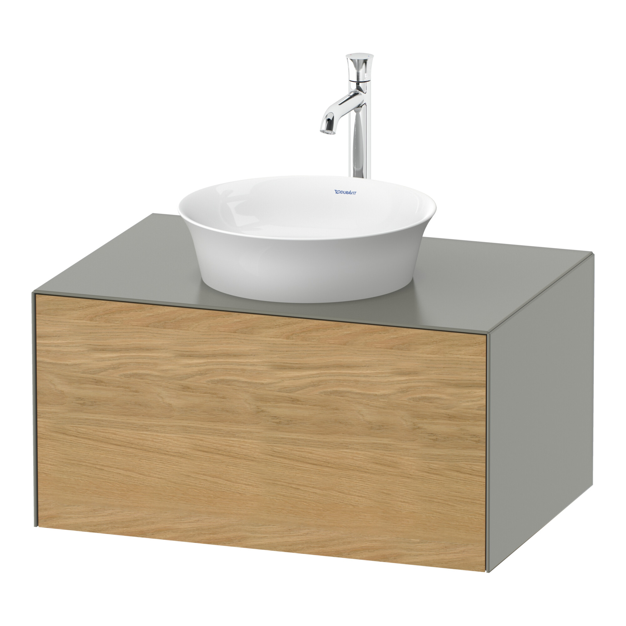 Duravit Waschtischunterschrank White Tulip 80x55cm, E N m/StG m, 1 AZ, 1 Pl, wandhängend