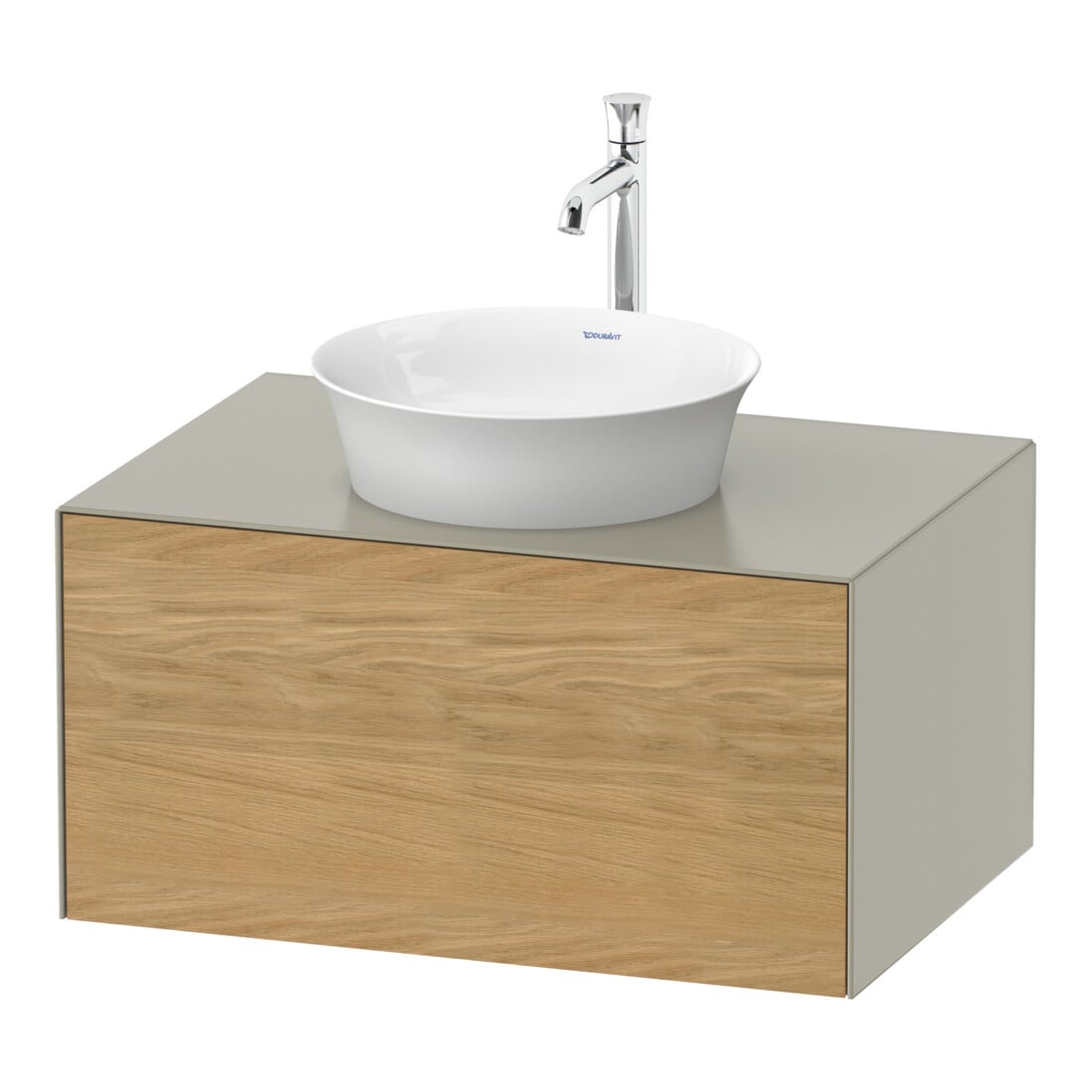 Duravit Waschtischunterschrank White Tulip 80x55cm, E N m/tau m, 1 AZ, 1 Pl, wandhängend