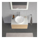 Duravit Waschtischunterschrank White Tulip 80x55cm, E N m/w m, 2 La, 1 Pl, wandhängend