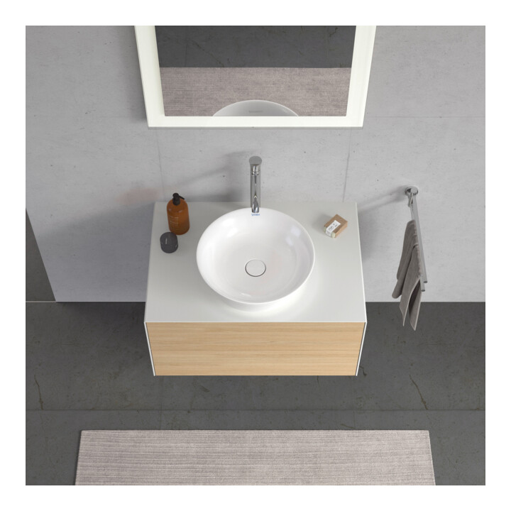 Duravit Waschtischunterschrank White Tulip 80x55cm, E N m/w m, 2 La, 1 Pl, wandhängend