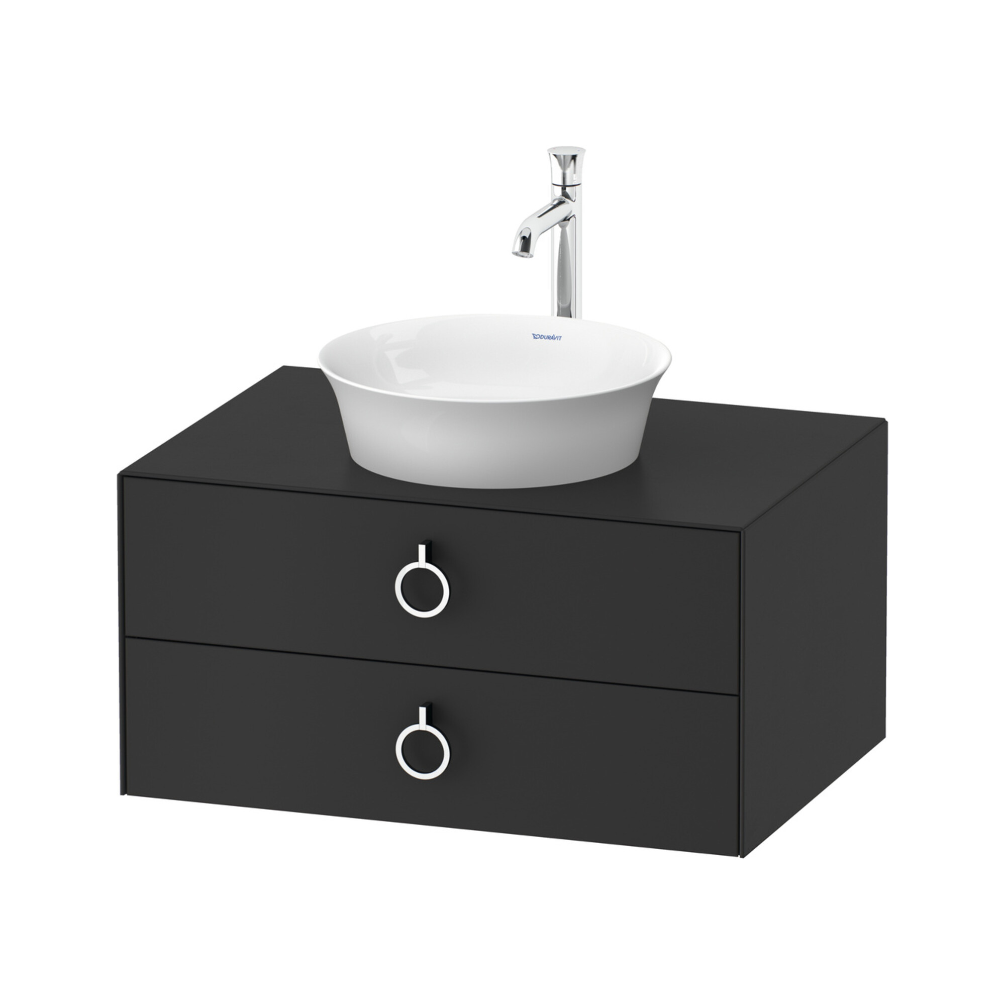 Duravit Waschtischunterschrank White Tulip 80x55cm, gr m, 2 La m Gr., 1 Konsolenpl.