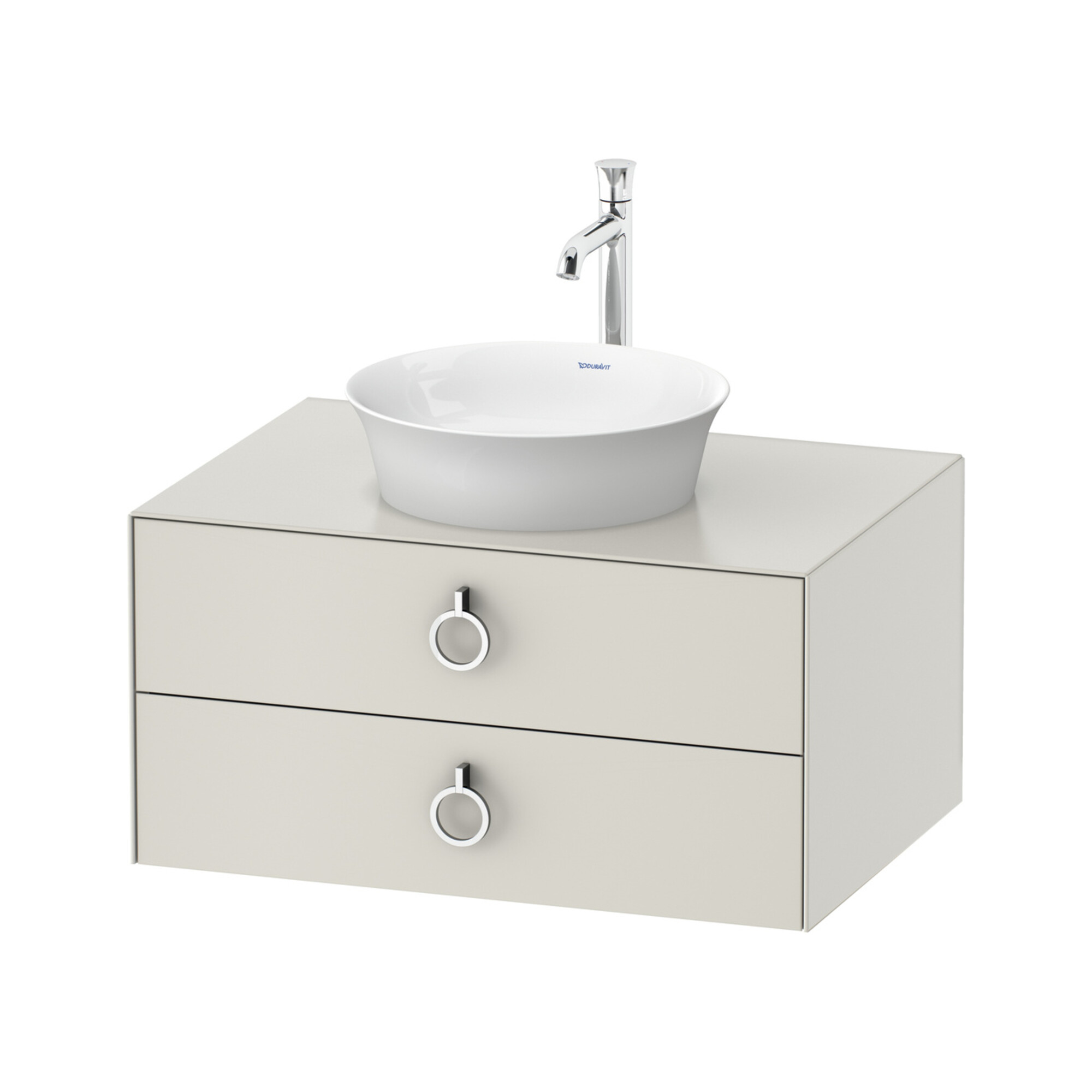 Duravit Waschtischunterschrank White Tulip 80x55cm, No w m, 2 La m G, 1 Konsolenpl.
